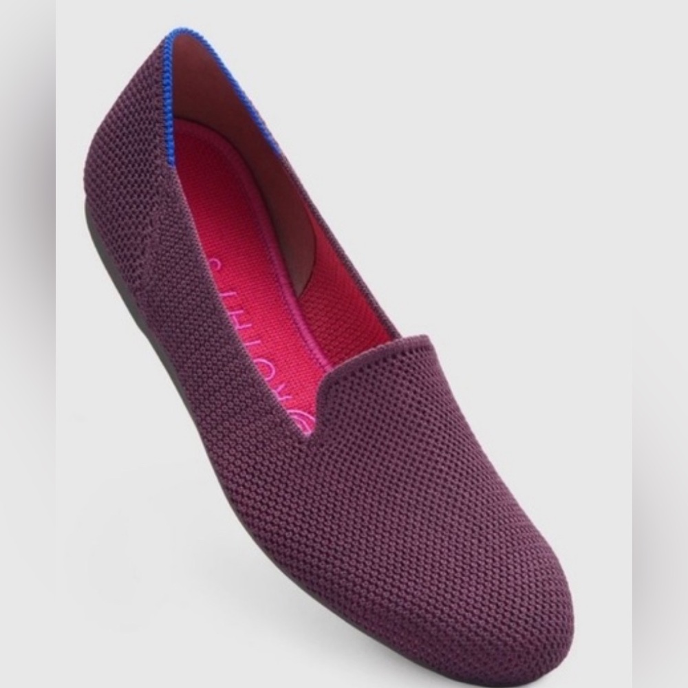 Rothy's The Loafer Berry Lattice Stitch Shoes W 7.5